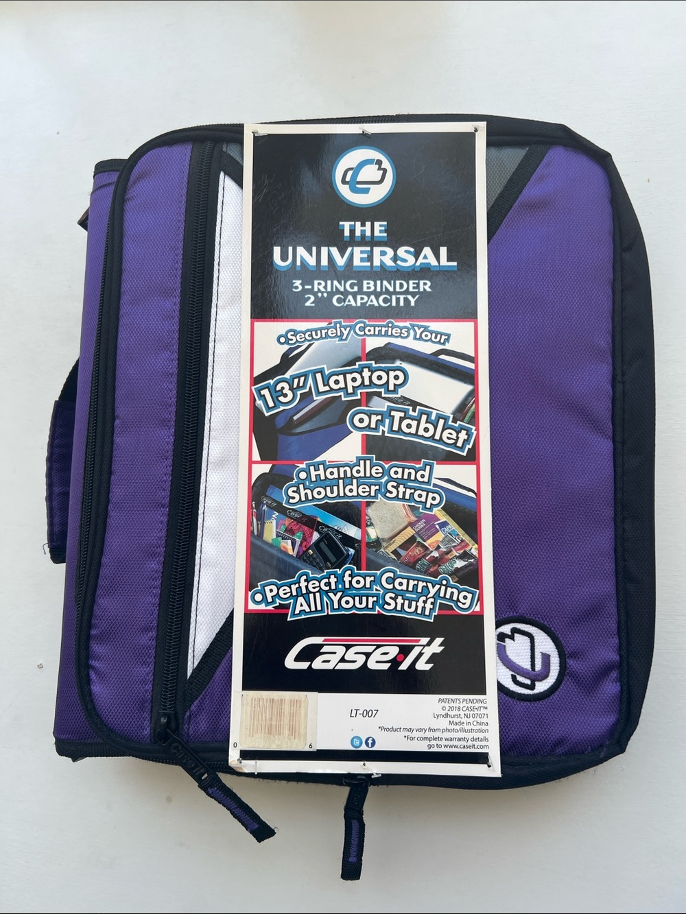 The Universal 3-Ring Binder 2" Capacity in Purple